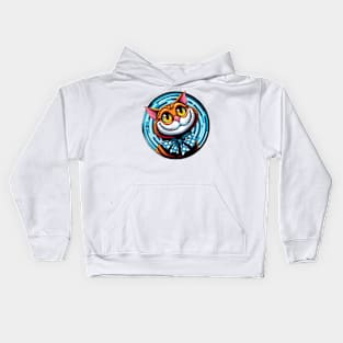 cute cheshire cat Kids Hoodie